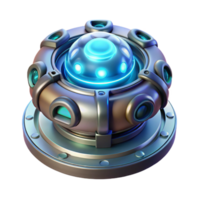 magnificent classic A single, glowing energy cell powering a futuristic device, intricate details and energy flows visible, lit by a soft, internal light. Sci-Fi style exclusive png