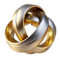 serene rustic Intertwined metallic ribbons in shades of gold and silver, reflecting a warm, ambient light, rendered in a hyperrealistic style exclusive png
