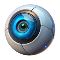 extraordinary traditional A close-up of a robotic eye, intricate details visible in the iris and lens, illuminated by a bright, white light. Photorealistic style high resolution png