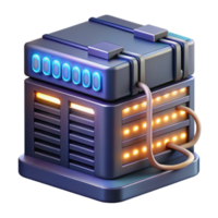 stunning rustic A server rack with glowing lights and cables, intricate detail, data center atmosphere, realistic style authentic png