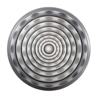 serene creative A mesmerizing pattern of concentric circles radiating outwards, rendered in a monochromatic palette with a high contrast, op art style 4K png