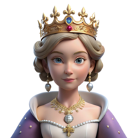 magnificent rustic Portrait of a regal queen with a jeweled crown, elegant gown, and a commanding presence, lit by a grand chandelier, in a classical painting style genuine png