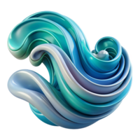 serene minimalist An abstract representation of underwater currents and waves, swirling, flowing lines and colors, dynamic, abstract art style, high quality png
