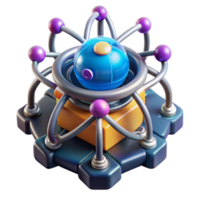 extraordinary artistic Microscopic view of a nanobot constructing a building atom by atom, intricate detail, glowing energy fields detailed png