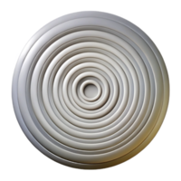 elegant abstract A mesmerizing pattern of concentric circles radiating outwards, rendered in a monochromatic palette with a high contrast, op art style premium png