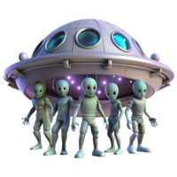 magnificent abstract A group of aliens exploring a derelict spaceship, dim lighting, eerie, horror style 4K png