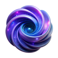 elegant contemporary A quantum computer processing data visualized as swirling nebulae, deep blues and purples, abstract expressionist style genuine png