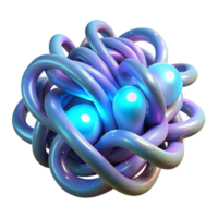 wonderful traditional Intertwined, bioluminescent tendrils, emitting a pulsating, otherworldly glow, in a Bio-Art style 4K png