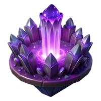 dramatic artistic A cascading waterfall of amethyst purple magical energy, forming intricate fractal patterns, under a bioluminescent glow, in an abstract art style detailed png