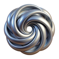magnificent classic A mesmerizing pattern of interlocking spirals, rendered in a metallic texture with a brushed finish, art deco style premium png
