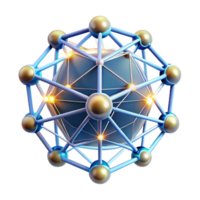 dramatic traditional A powerful artificial intelligence visualized as a glowing network of interconnected nodes, illuminated by a dynamic, shifting light. Abstract style detailed png