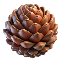 elegant traditional A close-up of a pine cone, intricate scales, forest floor lighting, nature photography style 4K png