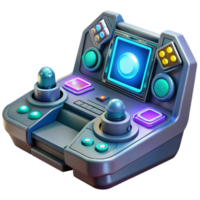 impressive abstract A futuristic control panel with glowing buttons and holographic displays, science fiction style, intricate details authentic png