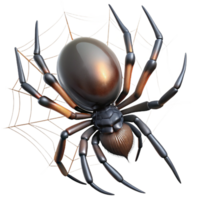 dramatic abstract A close-up of a spider spinning a web, intricate and delicate high resolution png