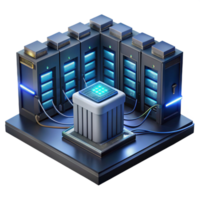 beautiful vintage A futuristic server room with glowing cables and data streams, data center environment, dark, moody lighting premium png