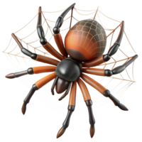 stunning minimalist A close-up of a spider spinning a web, intricate and delicate authentic png