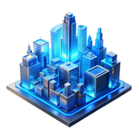 dramatic abstract A futuristic cityscape constructed of interconnected circuit boards, glowing with electric blue energy, viewed from a low angle with a cyberpunk aesthetic exclusive png