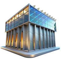 elegant vintage Kinetic facade building, moving panels that react to sunlight, dynamic lighting, interactive architecture premium png