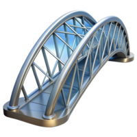 serene classic Parametric bridge design, complex curves and angles, steel and glass materials, daytime lighting, architectural visualization original png