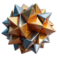 beautiful modern A dynamic composition of fragmented geometric shapes, rendered in a glossy finish with sharp reflections, cubism style 4K png