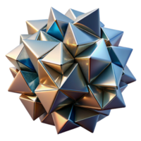 dramatic artistic A dynamic composition of fragmented geometric shapes, rendered in a glossy finish with sharp reflections, cubism style professional png
