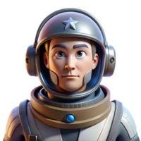 wonderful modern Portrait of a stoic astronaut with a reflective visor, intricate spacesuit details, and a distant gaze, lit by the cold light of distant stars 4K png