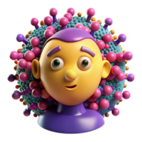 wonderful modern A swarm of nanobots forming a human face, microscopic detail, bright and colorful, abstract style 4K png