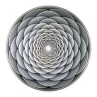 impressive creative A mesmerizing pattern of concentric circles radiating outwards, rendered in a monochromatic palette with a high contrast, op art style professional png