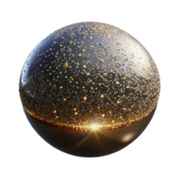 dramatic vintage A field of shimmering, metallic particles, suspended in a dark, void-like space, illuminated by a single, intense light source premium png
