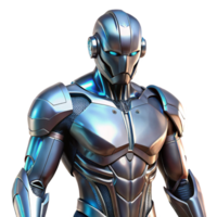 wonderful contemporary A futuristic exoskeleton, sleek metallic design, enhancing human strength and agility, cyberpunk style authentic png