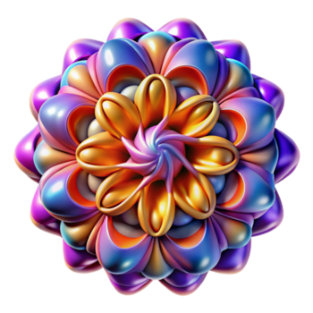 impresionante rústico un complejo fractal patrón, prestados en vibrante, contrastando colores, con un alto nivel de detalle, matemático Arte estilo genuino png