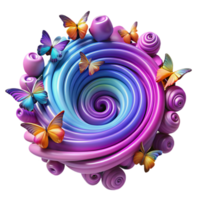 stunning vintage A melting planet dripping with vibrant, fluorescent paint, in a cosmic horror style, premium png