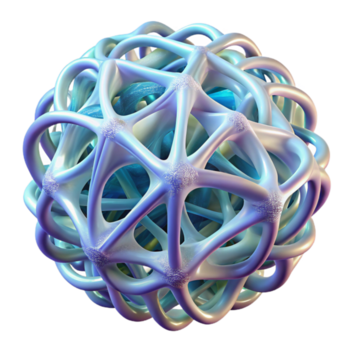 meraviglioso rustico un' Rete di intrecciato, raggiante fibre, la creazione di un' complesso, biologico struttura, nel un' bio-arte stile dettagliato png