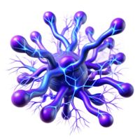 elegant traditional A network of branching, fractal lines, resembling lightning bolts, in electric blue and purple hues, with a powerful, energetic feel premium png
