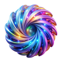 impressive creative A swirling mass of colorful, digital particles, illuminated by a bright, directional light, in a futuristic, abstract style professional png