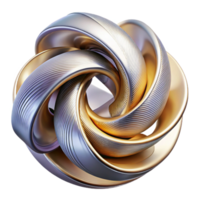 impressive minimalist Abstract architectural sculpture, swirling forms, metallic textures, dynamic lighting high quality png