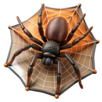 serene abstract A tarantula crawling on a web, intricate web design, detailed texture genuine png