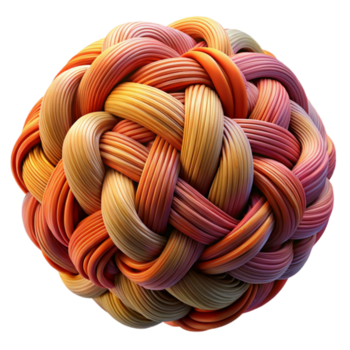 impressionnant rustique un complexe tapisserie de entrelacé fils et fibres, rendu dans riche, texturé couleurs, illuminé par une chaud, diffus lumière, dans une fibre art style exclusif png