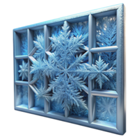 elegant contemporary A close-up of frost on a windowpane, intricate patterns, winter light, abstract style high resolution png