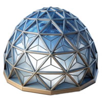serene artistic Tessellated dome structure, interlocking geometric shapes, translucent material, internal lighting, futuristic architecture exclusive png