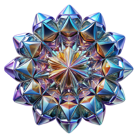 beautiful contemporary A kaleidoscope of fragmented, mirrored surfaces, reflecting a distorted, kaleidoscopic light, in a Psychedelic style original png