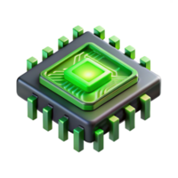 wonderful rustic A single, levitating circuit board emitting pulses of binary code, illuminated by a cool, green light. Cyberpunk style exclusive png