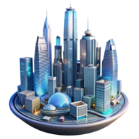 impressive artistic A futuristic cityscape viewed from below, towering skyscrapers looming overhead, illuminated by holographic advertisements and flying vehicles, a sense of awe and wonder 4K png