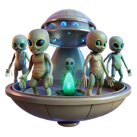 stunning creative A group of aliens exploring a derelict spaceship, dim lighting, eerie, horror style exclusive png