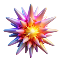 impressive classic A chaotic explosion of vibrant, contrasting hues, lit by a blinding flash of white light, in an Abstract Expressionist style authentic png