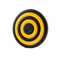 Striking Bullseye Design with Contrasting Circular Patterns in Minimalist Style png