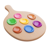 Colorful Wooden Puzzle Board with Different Geometric Shapes and Patterns Educational Toy for Child Development and Learning png