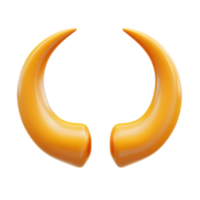 Detailed 3D Rendering of the Hand Gesture Symbol of the Horns Isolated on White png