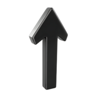 Bold Black Arrow Pointing Up Directional Symbol for Digital Navigation and Interface Design png