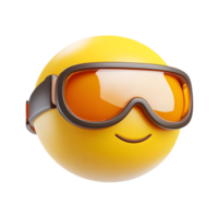Protective Goggles Emoji Isolated on White Background png